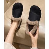 ブラック | モカシン レディース 裏起毛 冬靴 | Miniministore