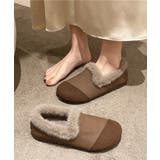 ブラウン | モカシン レディース 裏起毛 冬靴 | Miniministore