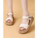 アイボリー | フラットサンダル 厚底サンダル 軽量美脚 | Miniministore