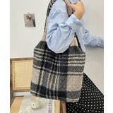 チェック | ボアトートバッグ A4 大容量 ふわふわ | Miniministore