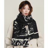 ブラック | 大判マフラー ストール あったか 秋冬 | Miniministore