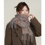 グレー | 大判 マフラー フリンジストール 韓国風 | Miniministore