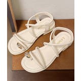 アイボリー系1（同色ソール） | ストラップサンダル ビーチサンダル 夏靴 | Miniministore