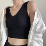 ブラック | カップ付き タンクトップ ショート丈 | Miniministore
