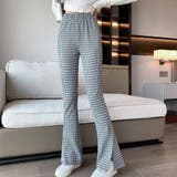 アーガイル柄*グレー | フレアパンツ スキニーパンツ 韓国風4色 | Miniministore