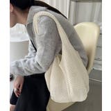 アイボリー | ニットバッグ トートバッグ レディース | Miniministore