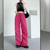 ホットピンク | カーゴパンツ ストレートパンツ 定番韓国 | Miniministore