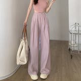 ピンク | リラックスパンツ レディース 薄手6色 | Miniministore