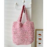 ピンク | ニットバッグ ハンドバッグ 韓国風 | Miniministore