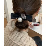 ブラック*グレー | パールヘアゴム レディース ポニーテール | Miniministore