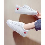 レッド | ローカットスニーカー レディース ハート | Miniministore
