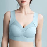 ライトブルー | ハーフトップ ノンワイヤ ブラジャー | Miniministore