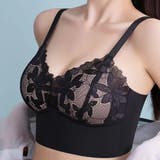 ブラック*ベージュ | ハーフトップ ノンワイヤ ブラジャー | Miniministore