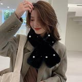 ブラック | マフラー ティペット フェイクファー | Miniministore