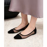ブラック | チュールパンプス バレエパンプス 夏靴 | Miniministore
