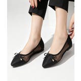 ブラック | レディース フラットパンプス バレエシューズ | SUNSHINE CLOSET