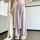 ラベンダー | セミワイドパンツ ハイウエスト 美脚韓国 | ANGELCLOSET
