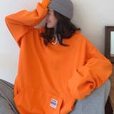 オレンジ | パーカー レディース オルチャン 韓国 | Miniministore