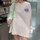 Tシャツ レディース 長袖 韓国[品番：II000007502
