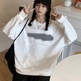 ホワイト | トレーナー レディース 韓国ファッション | Miniministore