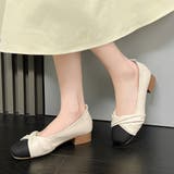 アイボリー | 走れるパンプス レディース 美脚太ヒール | Miniministore