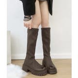 ブラウン | ロングブーツ 厚底ブーツ ニーハイブーツ | Miniministore