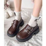 ブラウン | 厚底ローファー 美脚 レディース 韓国風 | SUNSHINE CLOSET