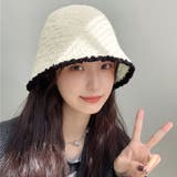 アイボリー | ファー帽子 バケットハット 秋冬 韓国風 | Miniministore