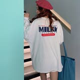 ホワイト | Tシャツ レディーストップス 長袖 | Miniministore