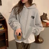 ロゴパーカー レディース 裏起毛 韓国 | Miniministore | 詳細画像5