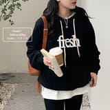 ロゴパーカー レディース 裏起毛 韓国 | Miniministore | 詳細画像4