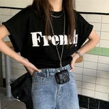 フレンチスリーブ 英字ロゴTシャツ 韓国 | Miniministore | 詳細画像7 