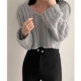 ニットトップス ショート丈ニット 韓国 | Miniministore | 詳細画像2 