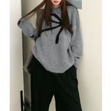 リボン柄ニット セーター プルオーバー | Miniministore | 詳細画像10 