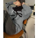 リボン柄ニット セーター プルオーバー | Miniministore | 詳細画像15 