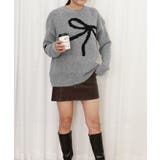 リボン柄ニット セーター プルオーバー | Miniministore | 詳細画像19 