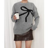 リボン柄ニット セーター プルオーバー | Miniministore | 詳細画像20 