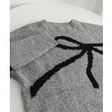 リボン柄ニット セーター プルオーバー | Miniministore | 詳細画像23 