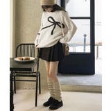 リボン柄ニット セーター プルオーバー | Miniministore | 詳細画像3 