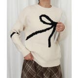 リボン柄ニット セーター プルオーバー | Miniministore | 詳細画像6 