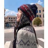 ニット帽子 レディース 配色 紐付き | Miniministore | 詳細画像11