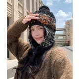 ニット帽子 レディース 配色 紐付き | Miniministore | 詳細画像20