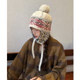 ニット帽子 レディース 配色 紐付き | Miniministore | 詳細画像4