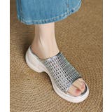 厚底 メッシュ ミュールサンダル 韓国風 | Miniministore | 詳細画像14