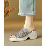 厚底 メッシュ ミュールサンダル 韓国風 | Miniministore | 詳細画像15