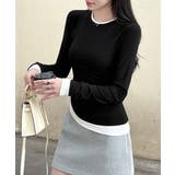 長袖Tシャツ ドッキング 無地カットソー | Miniministore | 詳細画像7