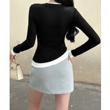 長袖Tシャツ ドッキング 無地カットソー | Miniministore | 詳細画像8