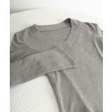 Vネック 長袖Tシャツ 韓国風カットソー | Miniministore | 詳細画像19 