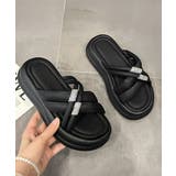 厚底サンダル ミュールサンダル 美脚夏靴 | Miniministore | 詳細画像12 