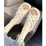 厚底サンダル クロスサンダル 美脚 夏 | Miniministore | 詳細画像10 